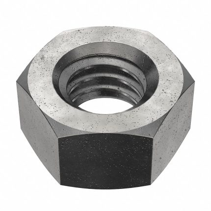 Hex Nut: 5/16"-18 Thread, 1/2 in Hex Wd, 17/64 in Hex Ht, Steel, Grade 5, Plain, 100 PK