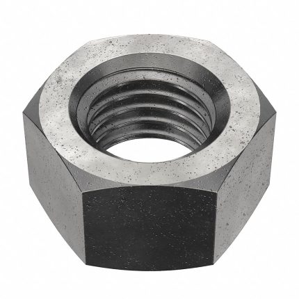 Hex Nut: 3/4"-10 Thread, 1 7/64 in Hex Wd, 41/64 in Hex Ht, Steel, Grade 5, Plain, 180 PK