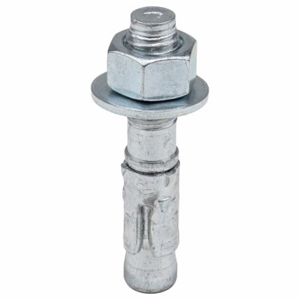 RED HEAD Wedge Anchor: 2 3/4 in Overall Lg, 1/2 in Dia, 1/2"-13 Thread Size, Stainless Steel, 25 PK