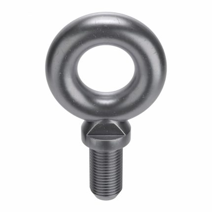 Machinery Eye Bolt: With Shoulder, Steel, Plain, 2 1/2"-4 Thread Size, 5 in Thread Lg, 5 in Shank Lg