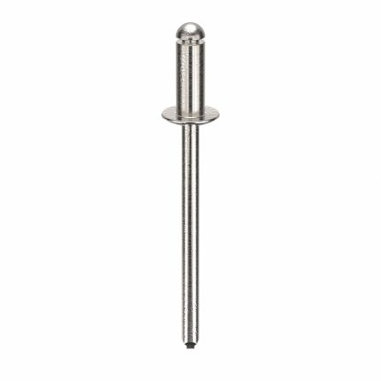 Blind Rivet,1.409" L,0.122" dia,PK500: Inch, 1 13/32 in Overall Lg, 5/16 in Body Lg, Flanged, 500 PK