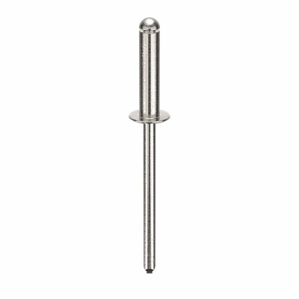 Blind Rivet,2 in L,0.153 in dia,PK500: Inch, 2 in Overall Lg, 21/32 in Body Lg, Open End, 500 PK