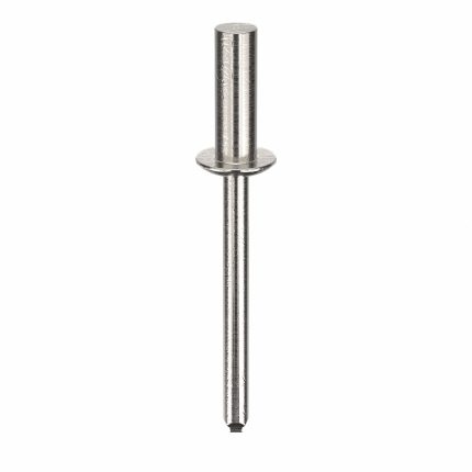 Blind Rivet,1 43/48" L,0.186" dia,PK250: Inch, 1 57/64 in Overall Lg, 37/64 in Body Lg, Dome, 250 PK