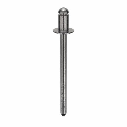 Blind Rivet,1 23/81" L,0.122" dia,PK500: Inch, 1 9/32 in Overall Lg, 3/16 in Body Lg, Dome, 500 PK