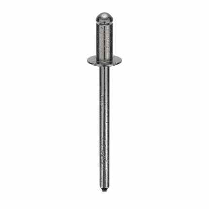 Blind Rivet,1 53/84" L,0.153" dia,PK500: Inch, 1 5/8 in Overall Lg, 11/32 in Body Lg, Dome, 500 PK