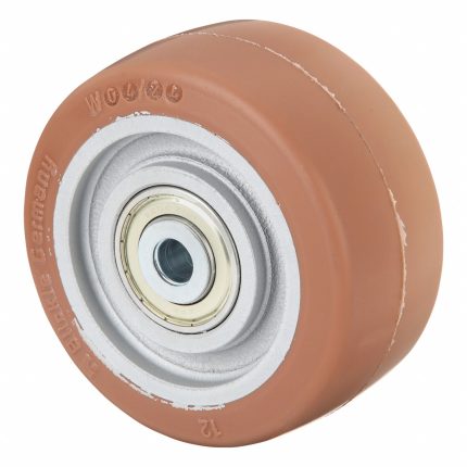 APPROVED VENDOR Caster Wheel: 4 7/8 in Wheel Dia., 2 3/8 in Wheel Wd, Polyurethane, Iron, Std, Tan