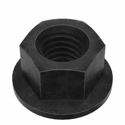Lock Nut: Serrated, 1/2"-13 Thread Size, Steel, Grade 8, Phosphate and Oil, 3/4 in Hex Wd, 50 PK