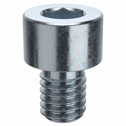 Socket Head Cap Screw: #10-32 Thread Size, 1/4 in Lg, Std, Zinc Plated, Steel, 5/32 in Drive, 100 PK