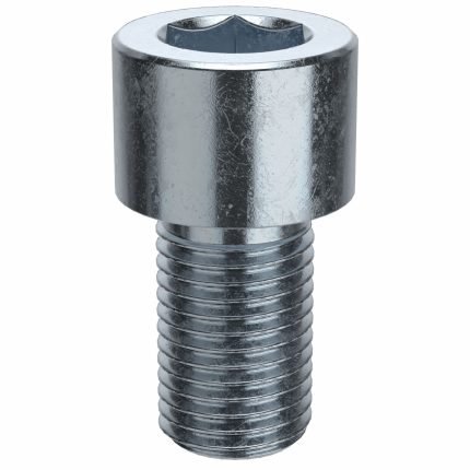 Socket Head Cap Screw: 3/8"-24 Thread Size, 5/8 in Lg, Std, Zinc Plated, Steel, 5/16 in Drive, 50 PK