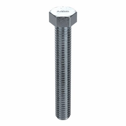 Hex Tap Bolt: Steel, A307A, Zinc Plated, 3/8"-16, Coarse, 3 1/2 in lg, Globally Sourced, Inch, 25 PK