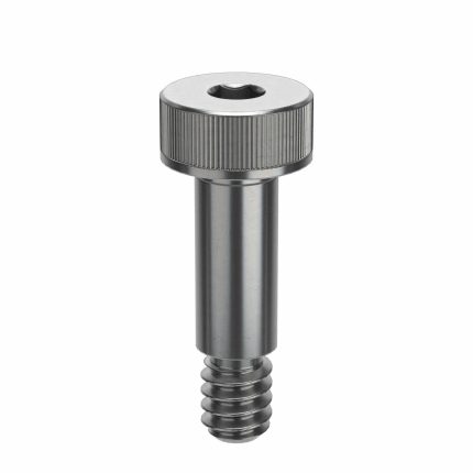 Shoulder Screw: Std Shoulder Screw, #6-32 Thr Size, 3/16 in Thr Lg, 1/4 in Shoulder Lg, Std, Plain