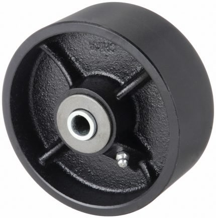 APPROVED VENDOR Caster Wheel: 5 in Wheel Dia., 2 in Wheel Wd, Iron, 1,700 lb Load Rating, Roller