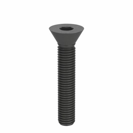 Socket Flat Head Screw: M14-2 Thread Size, 80 mm Lg, Flat, Black Oxide, Steel, Class 10.9, 10 PK