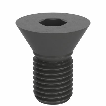 Socket Flat Head Screw: M20-2.5 Thread Size, 40 mm Lg, Flat, Black Oxide, Steel, Class 10.9, 10 PK