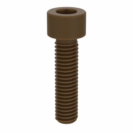 Socket Head Cap Screw: #10-32 Thread Size, 3/4 in Lg, Std, Plain, PEEK, Not Graded, 10 PK