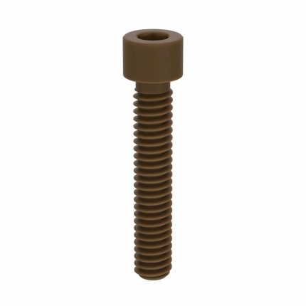 Socket Head Cap Screw: 1/4"-20 Thread Size, 1 3/8 in Lg, Std, Plain, PEEK, Not Graded, 10 PK