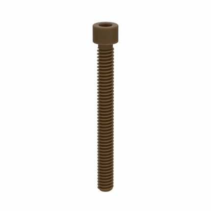 Socket Head Cap Screw: 1/4"-20 Thread Size, 2 3/8 in Lg, Std, Plain, PEEK, Not Graded, 10 PK