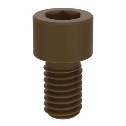 Socket Head Cap Screw: 3/8"-16 Thread Size, 5/8 in Lg, Std, Plain, PEEK, Not Graded, 10 PK