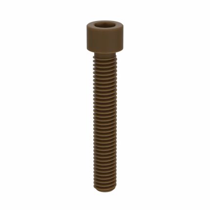 Socket Head Cap Screw: 3/8"-16 Thread Size, 2 3/8 in Lg, Std, Plain, PEEK, Not Graded, 10 PK
