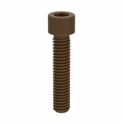 Socket Head Cap Screw: 5/16"-18 Thread Size, 1 1/2 in Lg, Std, Plain, PEEK, Not Graded, 10 PK