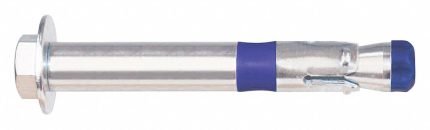 DEWALT Sleeve Anchor: 5 1/4 in Overall Lg, 3/4 in Dia, Steel, Zinc Plated, Hex, External Hex, 10 PK