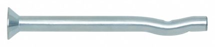 DEWALT Hammer Drive Pin Anchor: 3/16 in Dia, 2 1/2 in Overall Lg, Flat, Steel, Zinc Plated, 100 PK