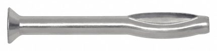 DEWALT Hammer Drive Pin Anchor: 3/16 in Dia, 1 1/2 in Overall Lg, Flat, Steel Drive Anchors, 100 PK