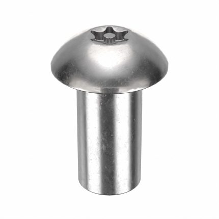 Binding Post: 3/8"-16 Thread Size, 1 in Brl Lg, 1/2 in Brl Dia, 18-8 Stainless Steel, Plain