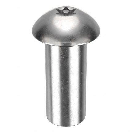 Binding Post: 1/2"-13 Thread Size, 1 1/2 in Brl Lg, 5/8 in Brl Dia, 18-8 Stainless Steel, Plain