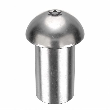 Binding Post and Screw: 3/4"-10 Thread Size, 1 1/2 in Brl Lg, 7/8 in Brl Dia, 18-8 Stainless Steel