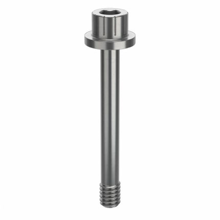 Socket Head Cap Screw: #8-32 Thread Size, 1 5/16 in Lg, Flanged Std, Plain, Stainless Steel, 630