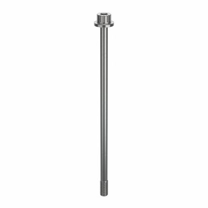 Socket Head Cap Screw: #10-32 Thread Size, 4 1/8 in Lg, Flanged Std, Plain, Stainless Steel, 630