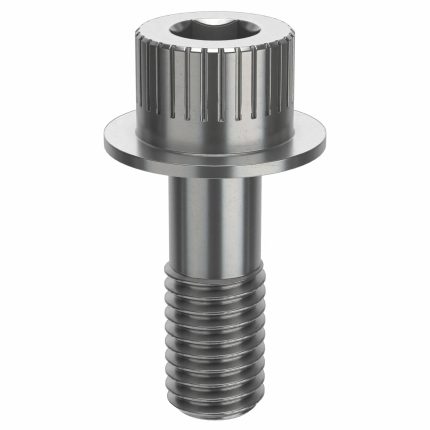 Socket Head Cap Screw: 1/2"-13 Thread Size, 1 3/8 in Lg, Flanged Std, Plain, Stainless Steel, 630