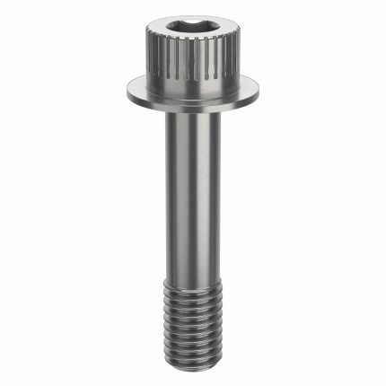 Socket Head Cap Screw: 1/2"-13 Thread Size, 2 3/8 in Lg, Flanged Std, Plain, Stainless Steel, 630