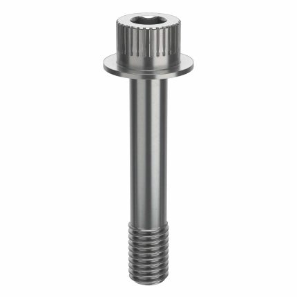 Socket Head Cap Screw: 1/2"-13 Thread Size, 2 3/4 in Lg, Flanged Std, Plain, Stainless Steel, 630