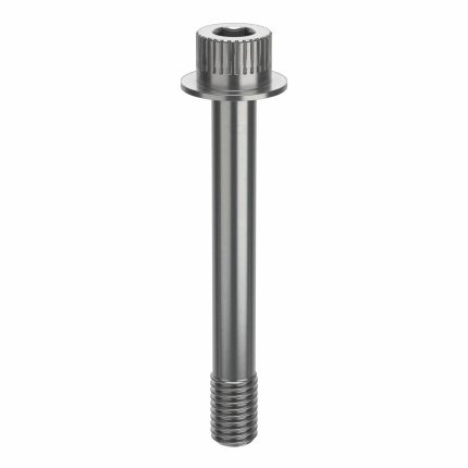 Socket Head Cap Screw: 1/2"-13 Thread Size, 3 7/8 in Lg, Flanged Std, Plain, Stainless Steel, 630