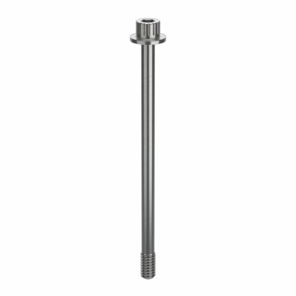 Socket Head Cap Screw: 1/4"-20 Thread Size, 4 1/16 in Lg, Flanged Std, Plain, Stainless Steel, 630