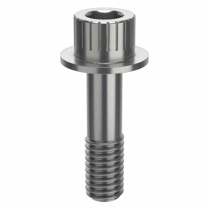 Socket Head Cap Screw: 3/8"-16 Thread Size, 1 3/8 in Lg, Flanged Std, Plain, Stainless Steel, 630