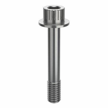 Socket Head Cap Screw: 3/8"-16 Thread Size, 2 1/4 in Lg, Flanged Std, Plain, Stainless Steel, 630