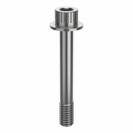Socket Head Cap Screw: 3/8"-16 Thread Size, 2 5/8 in Lg, Flanged Std, Plain, Stainless Steel, 630