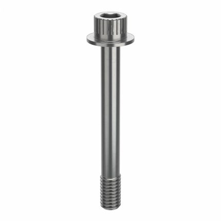 Socket Head Cap Screw: 3/8"-16 Thread Size, 3 1/8 in Lg, Flanged Std, Plain, Stainless Steel, 630
