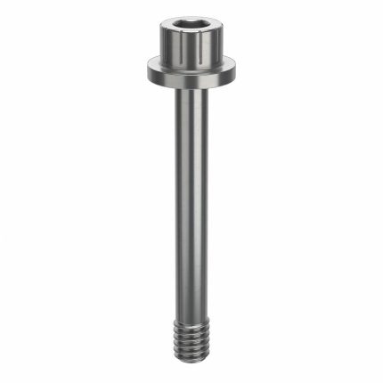 Socket Head Cap Screw: #8-32 Thread Size, 1 5/16 in Lg, Flanged Std, Plain, Stainless Steel, 18-8