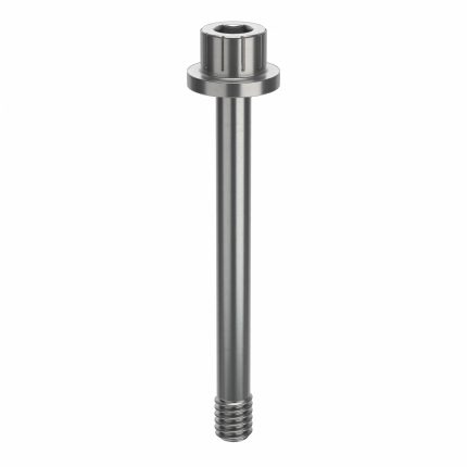Socket Head Cap Screw: #8-32 Thread Size, 1 9/16 in Lg, Flanged Std, Plain, Stainless Steel, 18-8