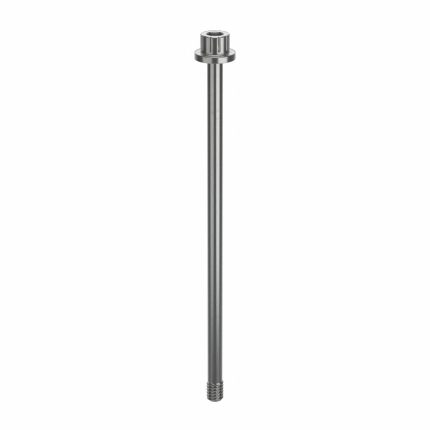 Socket Head Cap Screw: #8-32 Thread Size, 3 7/16 in Lg, Flanged Std, Plain, Stainless Steel, 18-8
