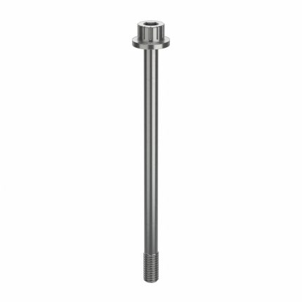 Socket Head Cap Screw: #10-32 Thread Size, 3 in Lg, Flanged Std, Plain, Stainless Steel, 18-8