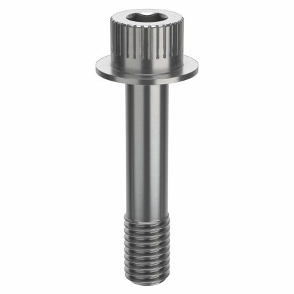 Socket Head Cap Screw: 1/2"-13 Thread Size, 2 3/8 in Lg, Flanged Std, Plain, Stainless Steel, 18-8
