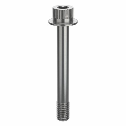 Socket Head Cap Screw: 1/2"-13 Thread Size, 3 7/8 in Lg, Flanged Std, Plain, Stainless Steel, 18-8