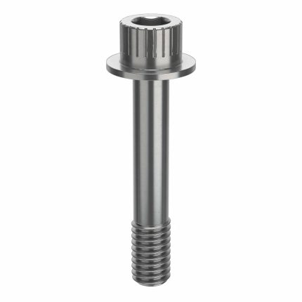 Socket Head Cap Screw: 3/8"-16 Thread Size, 2 1/8 in Lg, Flanged Std, Plain, Stainless Steel, 18-8