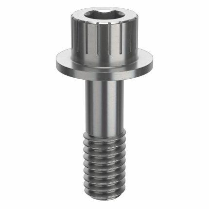 Socket Head Cap Screw: 5/16"-18 Thread Size, 1 in Lg, Flanged Std, Plain, Stainless Steel, 18-8