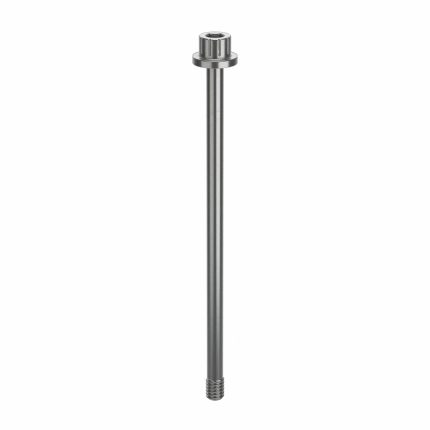 Socket Head Cap Screw: #8-32 Thread Size, 3 1/16 in Lg, Flanged Std, Plain, Stainless Steel, 316